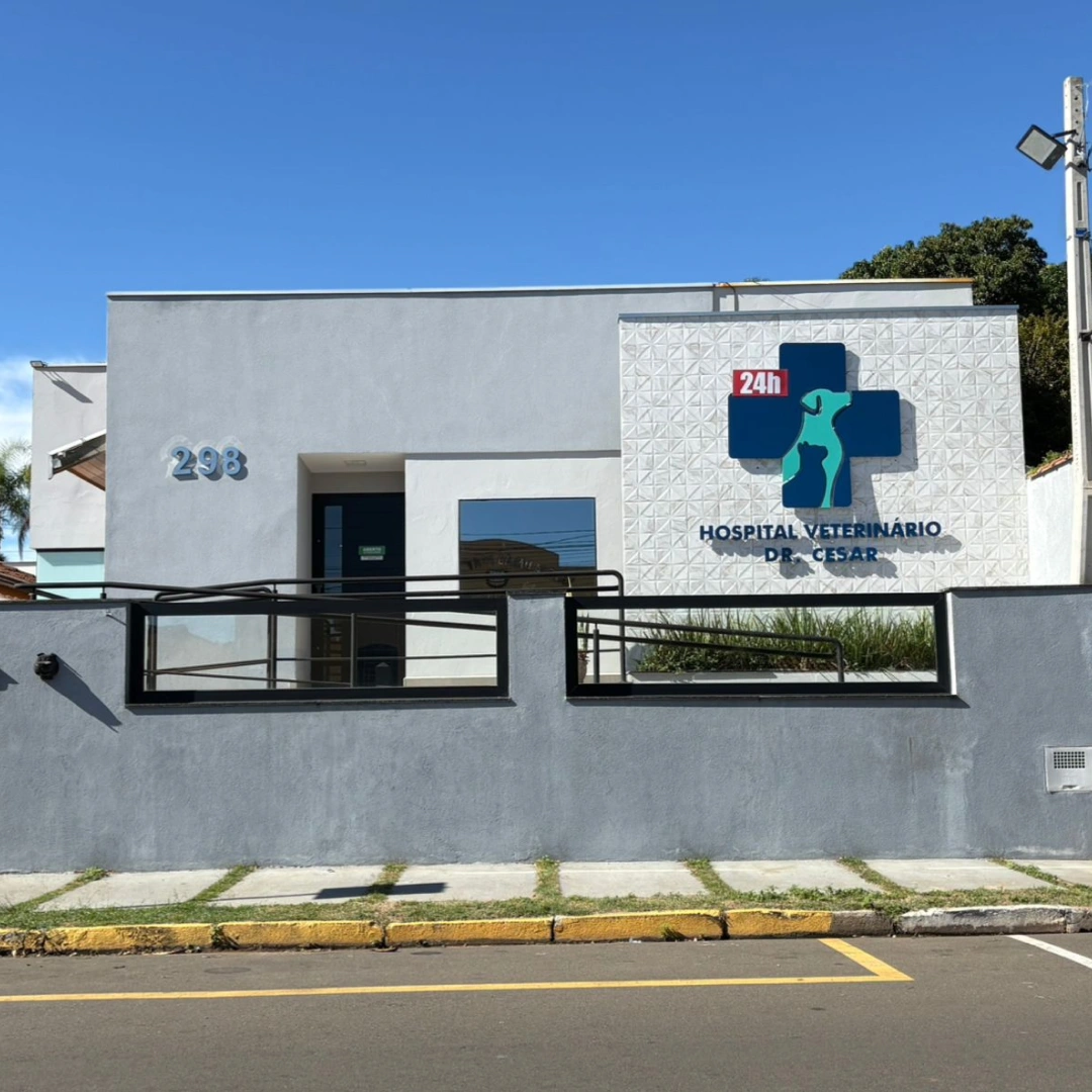 Fachada do Hospital Veterinário Dr. Cesar